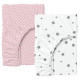 Набір простирадло на резинці 90х200 ROSE DOTS / GREY STARS