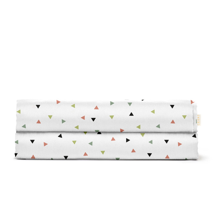Дитяче простирадло 110х160 COLORFUL TRIANGLE CS1