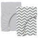 Набір простирадло на резинці 60х120 GREY ZIGZAG