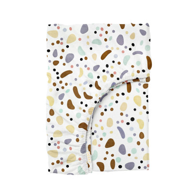 Простирадло на резинці 80х160 COLORFUL STONES