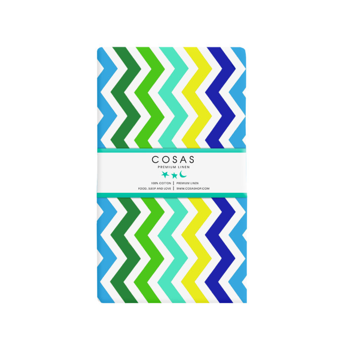 Набір простирадло на резинці 60х120 COLORFUL ZIGZAG