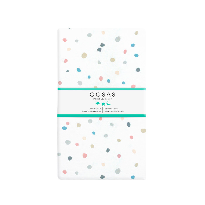Дитяче простирадло 110х160 COLORFUL BLOTS