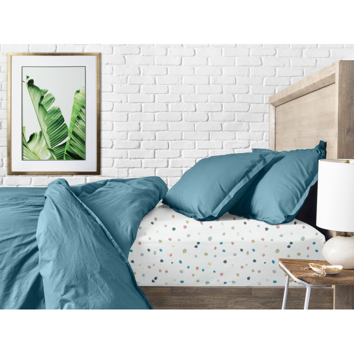 Дитяче простирадло 110х160 COLORFUL BLOTS