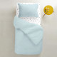 Набір простирадло на резинці 60х120 LIGHT BLUE & STAR