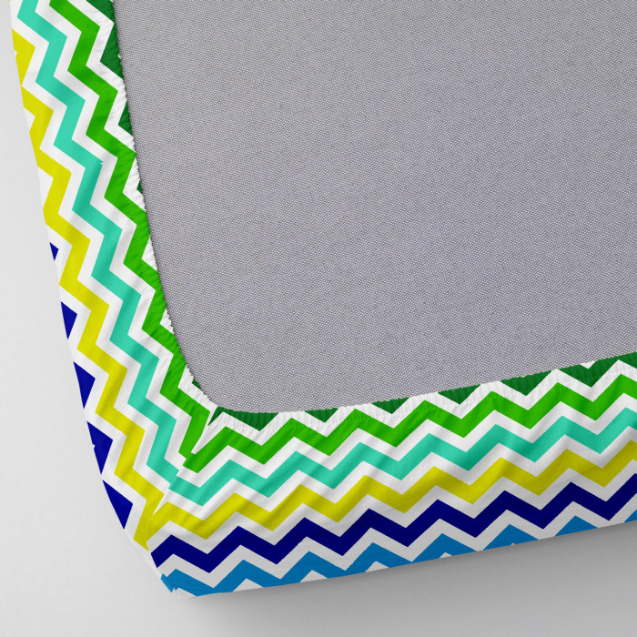 Набір простирадло на резинці 60х120 COLORFUL ZIGZAG