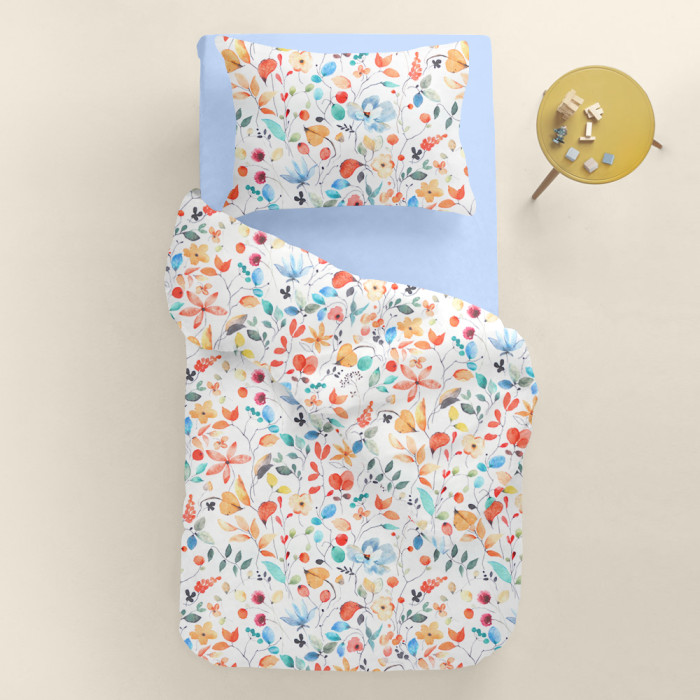Підковдра полуторна 160х220 AQUARELLE FLOWERS CS1