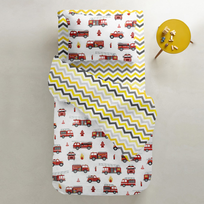 Набір простирадло на резинці 60х120 YELLOW ZIGZAG