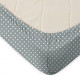 Простирадло на резинці 100х200 GREY DOTS