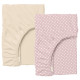 Набір простирадло на резинці 180х200 BEIGE / ROSE DOTS