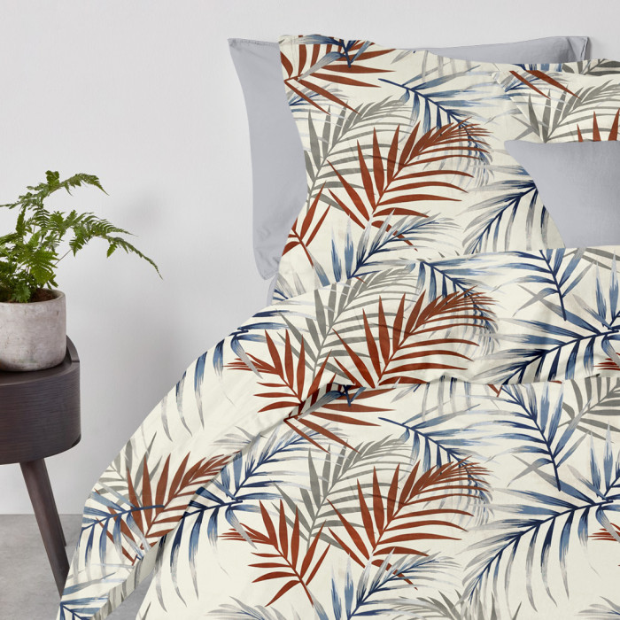 Наволочка на подушку 40х40 BEIGE FOLIAGE
