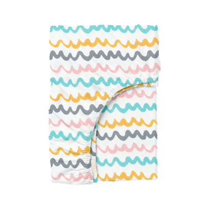 Простирадло на резинці в дитяче ліжечко 60х120 WAVY LINES CS1