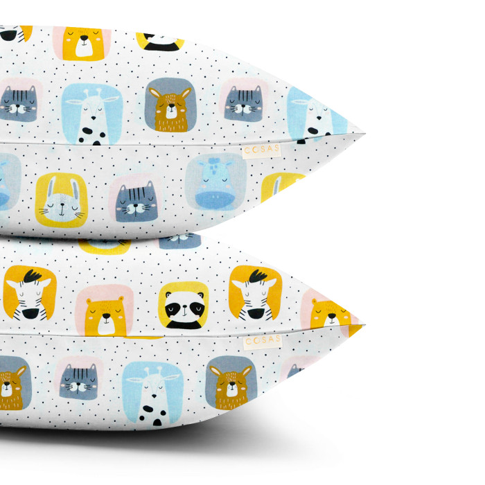 Наволочка на подушку 40х60 COLOR ANIMALS