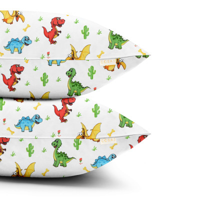 Набір наволочок на подушку 40х60 COLORFUL DINO