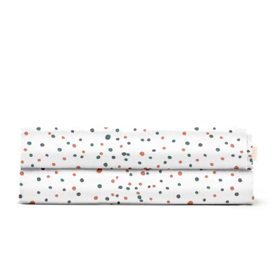 Простирадло полуторне 155х240 COLOR DOTS