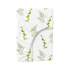Простирадло на резинці в дитяче ліжечко 60х120 GREEN FOLIAGE