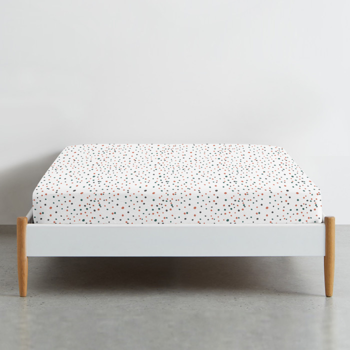 Простирадло полуторне 155х240 COLOR DOTS