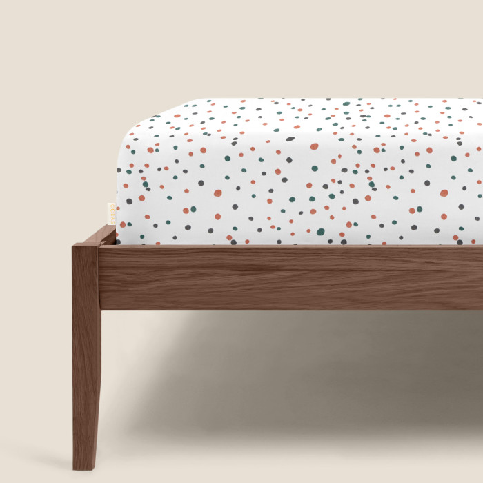 Простирадло полуторне 155х240 COLOR DOTS