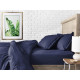Набір євро простирадло 220х240 DARK BLUE / ZIGZAG